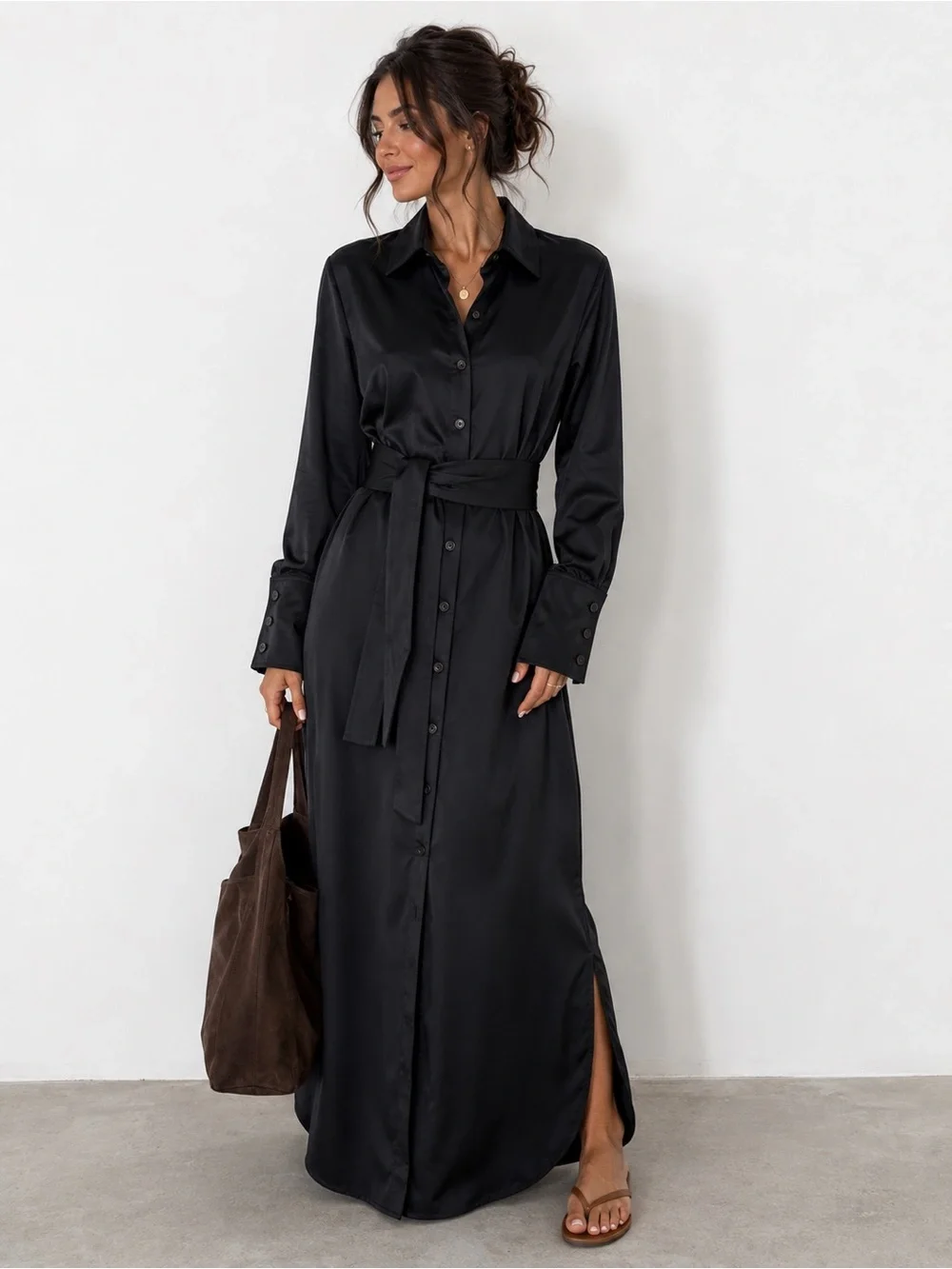 Banana Republic Muse Black 100% Silk Dress Size X Small - Picture 2 of 6